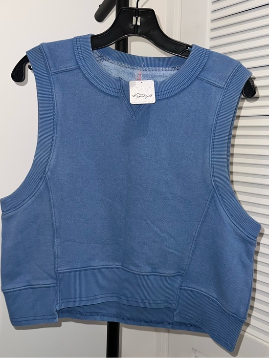 Free People Tops - Free People Dusty Blue Sleeveless Pullover Tank size XS